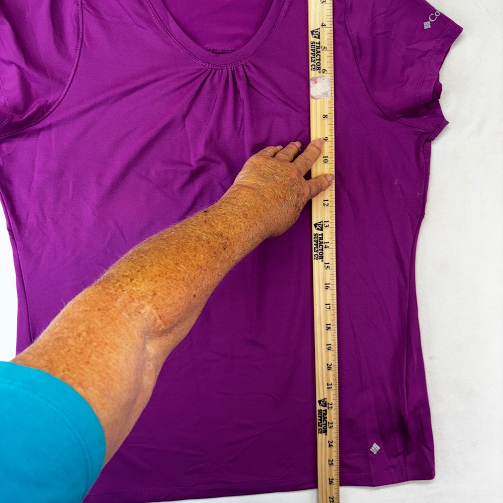 Columbia T-Shirt Women XL Purple Blue Omni-Wick Sun Protection 2 Pack Bundle - Picture 5 of 11